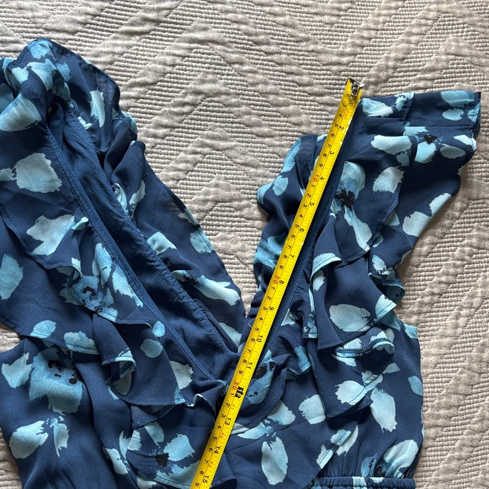 Abercrombie & Fitch Blue Floral Dress - Picture 8 of 9